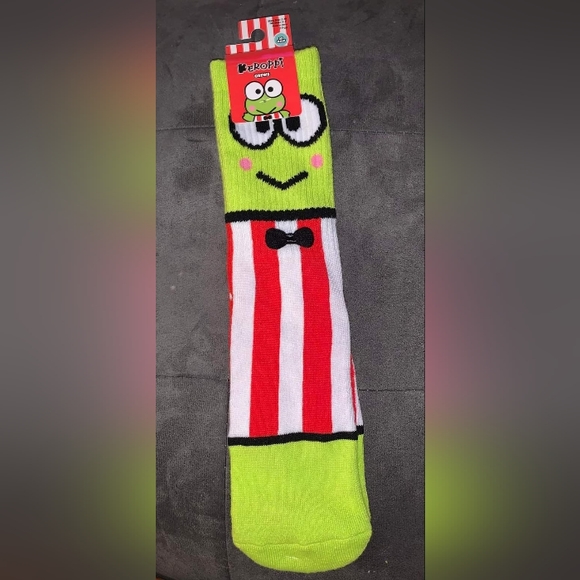 Keroppi Crew Sock 9-11 Sanrio - Picture 1 of 3